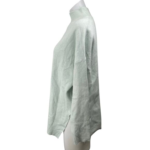 Stradivarius Women's Light Green Turtlemeck Long Sleeve Knit Sweater Top Size S - Picture 2 of 5